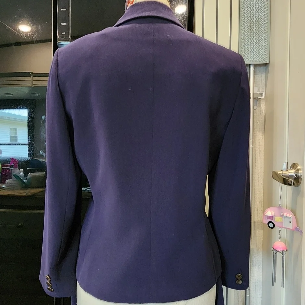 Tahari ASL Women's NAVY JACKET/SKIRT SUIT
